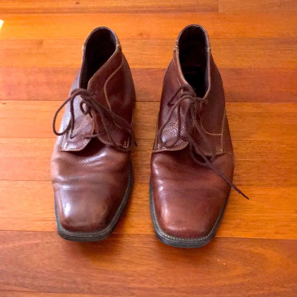 Alfani men’s brown leather boots